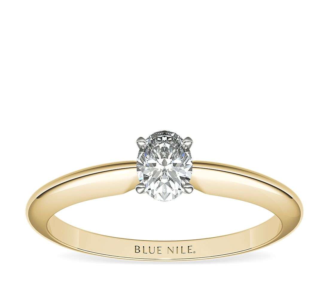 Solitaire ring from Blue Nile