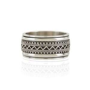 silver Jaipur spinning ring