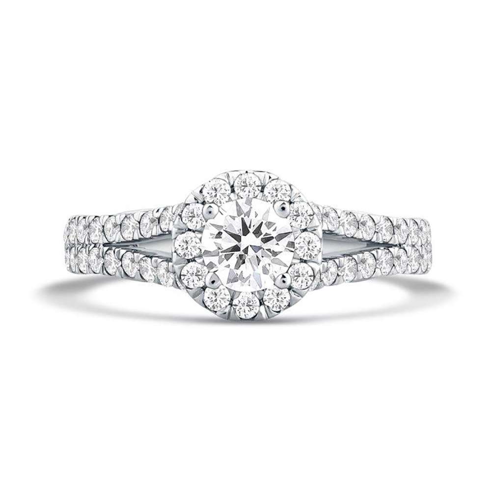 Split-shank diamond ring by Jenny Packham