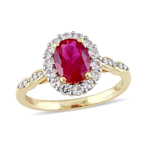 Ruby Halo ring from Fred Meyer