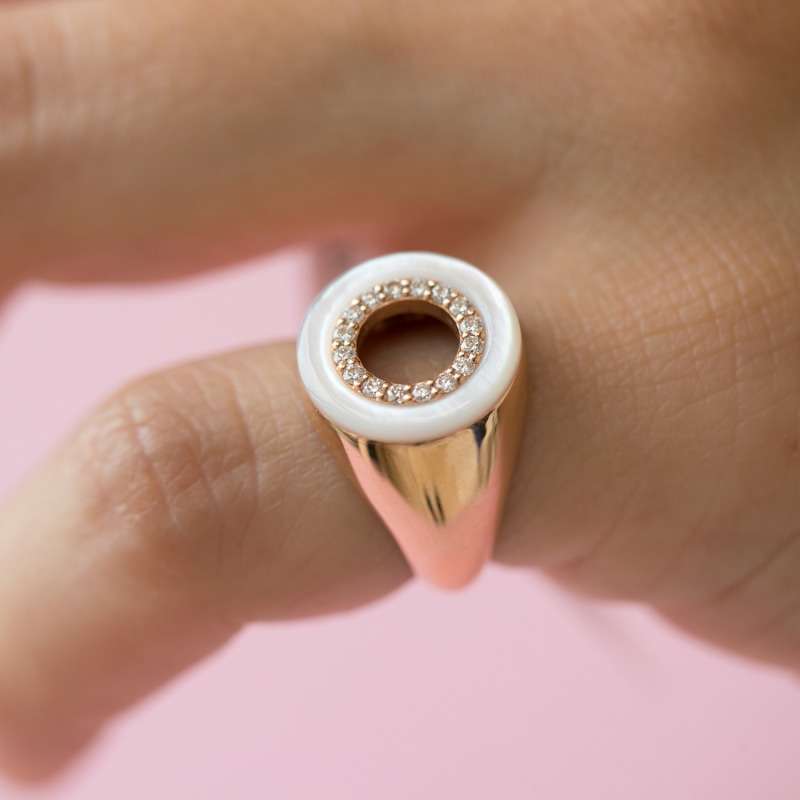 diamond pinky ring by zed
